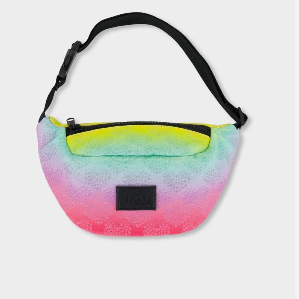 Deux par Deux Pink and Yellow Crossbody Bag